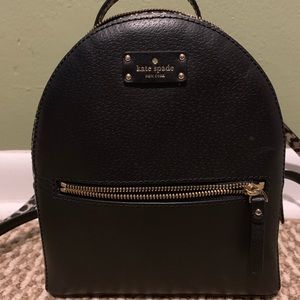 Kate Spade Leopard Print & Black Backpack